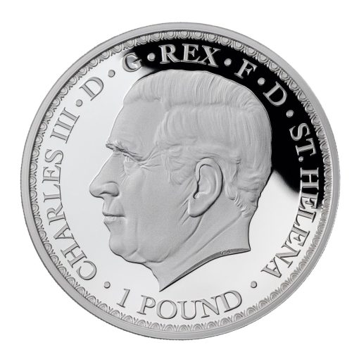 2023 (New) St. Helena Una and the Lion Silver 1 oz Proof Coin - Image 3