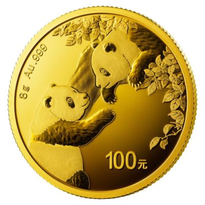 2023 (New) Chinese Panda Gold 8 gram Coin