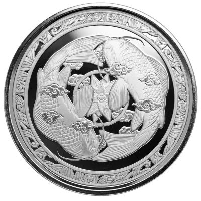2023年 (新品) フィジー「鯉」純銀 1オンス 銀貨