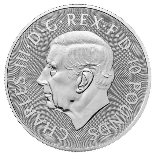 2023 (New) Great Britain The Royal Tudor Beasts The Bull of Clarence Silver 10 oz Coin - Image 2