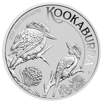 2023年 (新品) オーストラリア「クッカバラ・ワライカワセミ」純銀 1キロ 銀貨