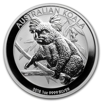 2018年 (新品) オーストラリア「コアラ」純銀 1オンス 銀貨