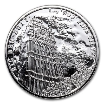 2017 (New) Great Britain Landmarks「Big Ben」 Silver 1 oz Coin