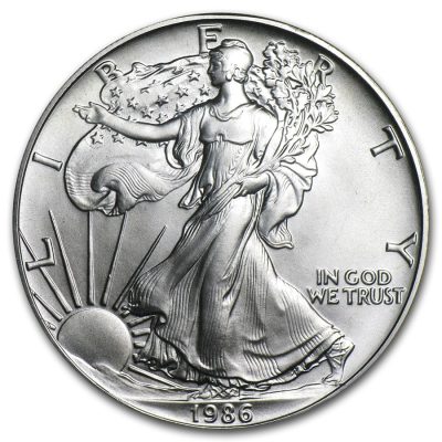 1986 (New) American Eagle Walking Liberty Silver 1 oz Coin