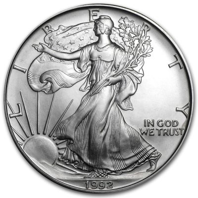 1992 (New) American Eagle Walking Liberty Silver 1 oz Coin