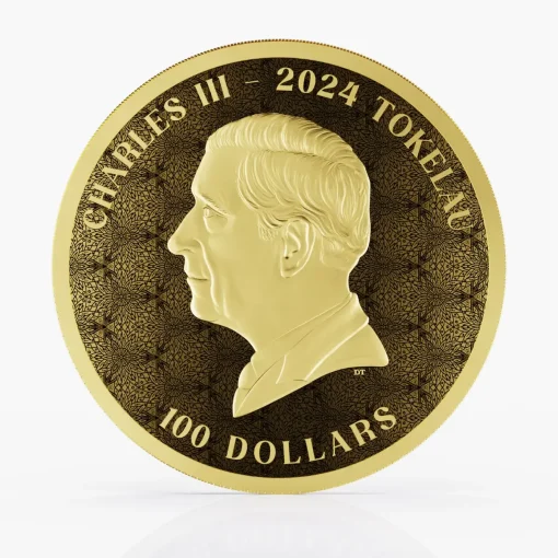 2024年 (新品) トケラウ「均衡・イクイリブリアム」純金 1オンス 金貨 - 画像 (2)