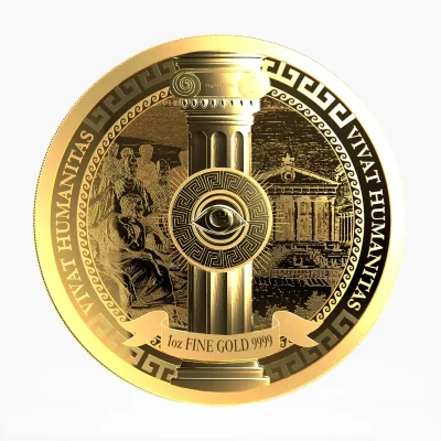 2023年 (新品) ニウエ「ビバット・ヒューマニタス」純金 1オンス 金貨