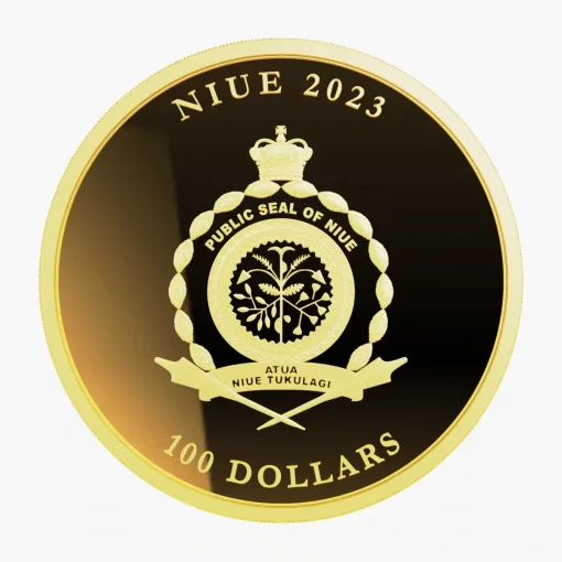 2023 (New) Niue Icon Queen Elizabeth II Gold 1 oz Coin - Image 2