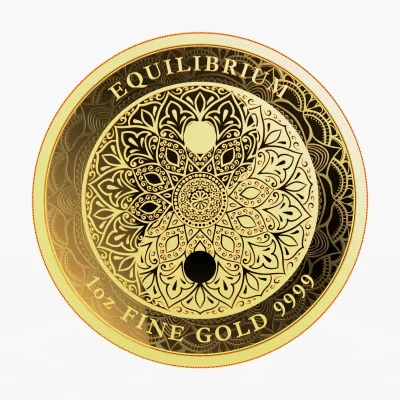 2023年 (新品) ニウエ「均衡・イクイリブリアム」純金 1オンス 金貨