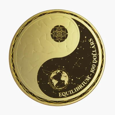 2022年 (新品) トケラウ「均衡・イクイリブリアム」純金 1オンス 金貨