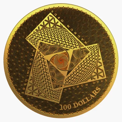 2022年 (新品) トケラウ「マグヌム・オプス」純金 1オンス 金貨