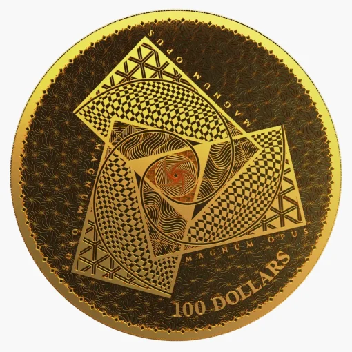 2022年 (新品) トケラウ「マグヌム・オプス」純金 1オンス 金貨