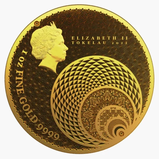 2022年 (新品) トケラウ「マグヌム・オプス」純金 1オンス 金貨 - 画像 (2)