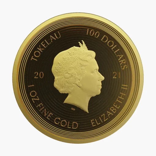 2021 (New) Tokelau Icon Mona Lisa Gold 1 oz Coin - Image 2
