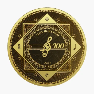 2021年 (新品)トケラウ「ビバット・ヒューマニタス」純金 1オンス 金貨