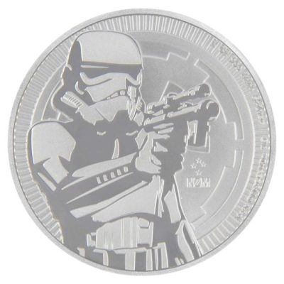 2018年 (新品) ニウエ「スター ウォーズダース・ストームトルーパー」純銀 1オンス 銀貨