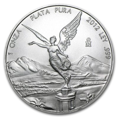 2012年 (新品) メキシコ「リベルタード」純銀 1オンス 銀貨