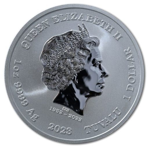 2023 (New) Tuvalu Gods of Olympus Artemis Silver 1 oz Coin - Image 2