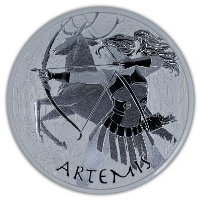 2023 (New) Tuvalu Gods of Olympus Artemis Silver 1 oz Coin