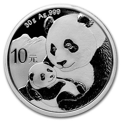 2019 (New) Chinese Panda in Capsule 30 gram Silver Coin