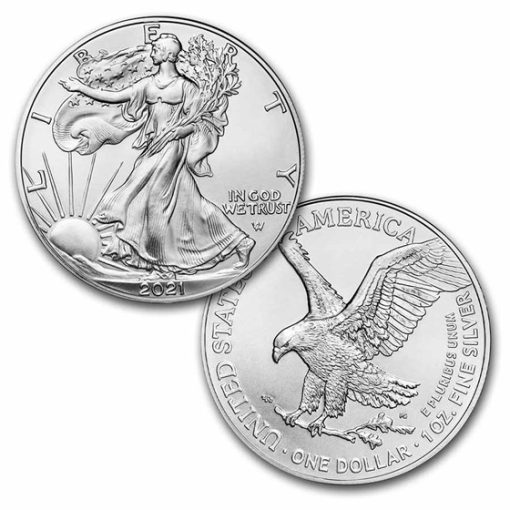 2021 (New) American Eagle Walking Liberty Silver 1 oz Coin【Type 2】