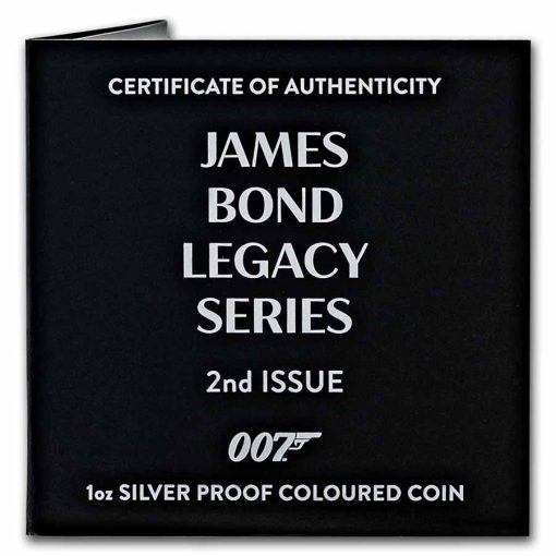 2022 (New) Tuvalu James Bond 007 Legacy Series 2nd Issue Silver 1 oz Proof Coin - Image 7