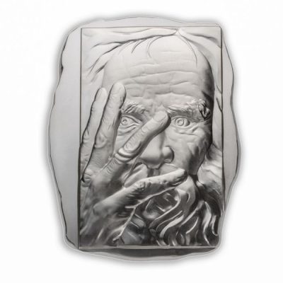 (New) Canada Thinking Man Silver 10 oz High Relief Bar