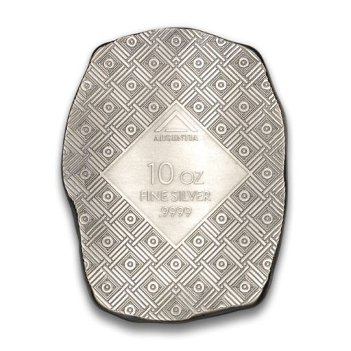 (New) Canada Nouveau Woman Silver 10 oz High Relief Antique Bar - Image 2