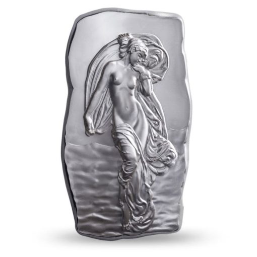 (New) Canada Woman on Water Silver 1 Kilogram High Relief Bar