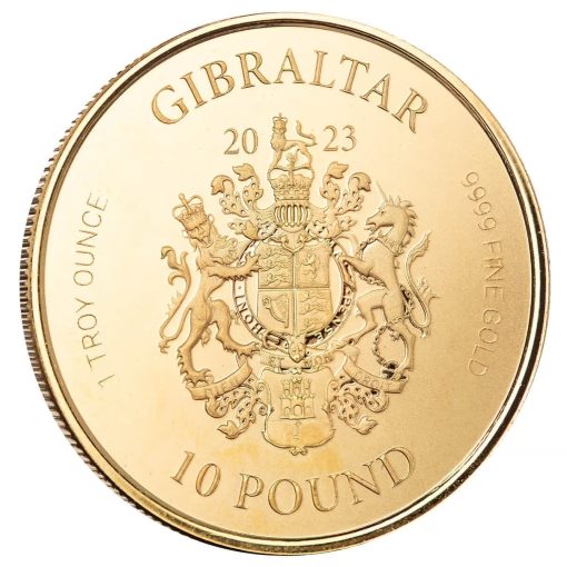 【3 Day Ship】2023 (New) Gibraltar Lady Justice Gold 1 oz Coin - Image 2
