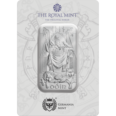 2024 (New) Great Britain Royal Mint Norse Gods Series Odin Silver 1 oz Bar