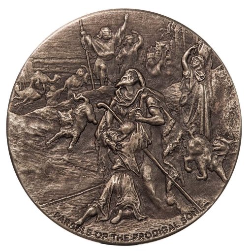 2023 (New) Biblical Series Parable of the Prodigal Son Silver 2 oz Antique Coin - Image 2