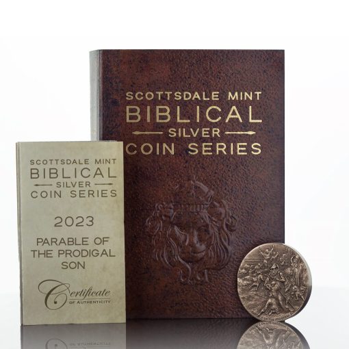 2023 (New) Biblical Series Parable of the Prodigal Son Silver 2 oz Antique Coin