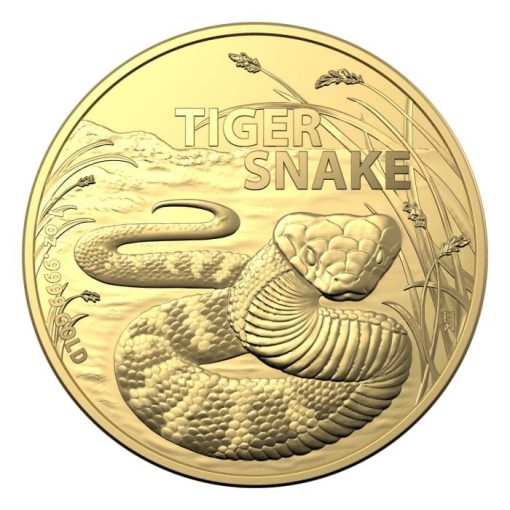 2024 (New) Australia Most Dangerous Tiger Snake Gold 1 oz Coin