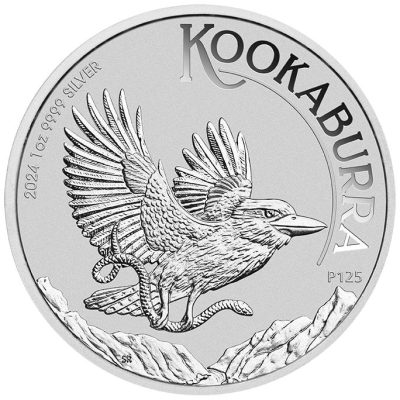2024年 (新品) オーストラリア「クッカバラ・ワライカワセミ」純銀 1オンス 銀貨