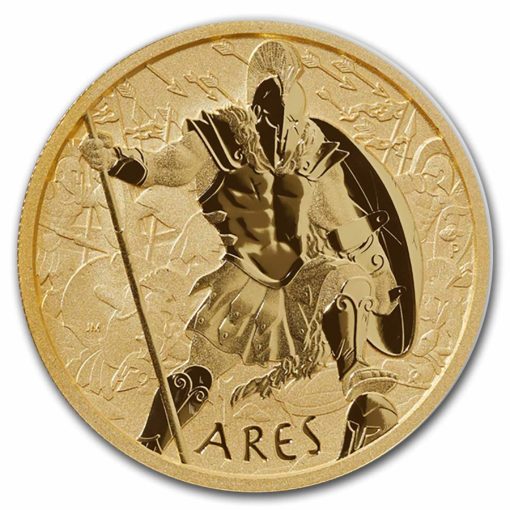 2023年 (新品) ツバル「オリンポスの神々・アレス 戦いの神」純金 1オンス 金貨