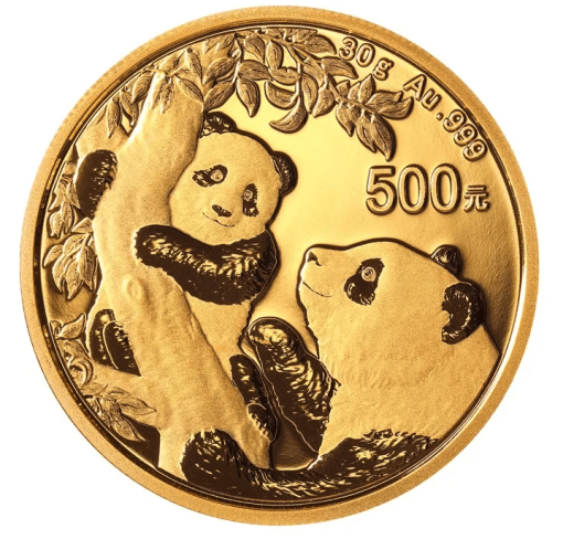 2021 (New) Chinese Panda Gold 30 gram Coin