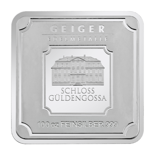 (New) Geiger Silver 100 oz Square Minted Bar