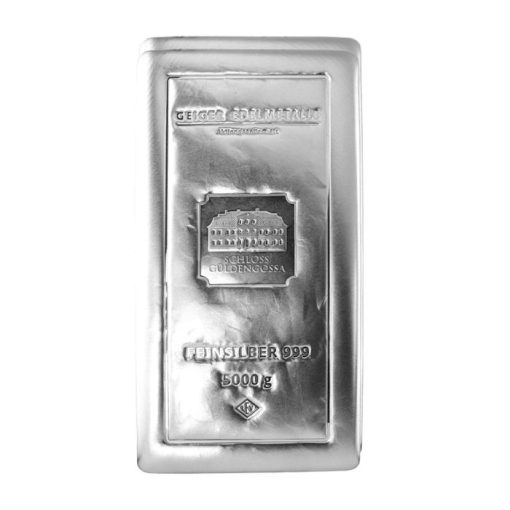 (New) Geiger Silver 5 Kilogram Cast Bar