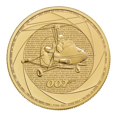 2023年 (新品) イギリス「60年代のジェームズ・ボンド」純金 1オンス 金貨