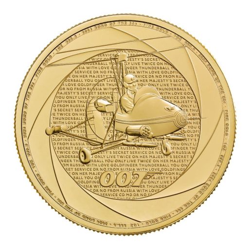 2023年 (新品) イギリス「60年代のジェームズ・ボンド」純金 1オンス 金貨