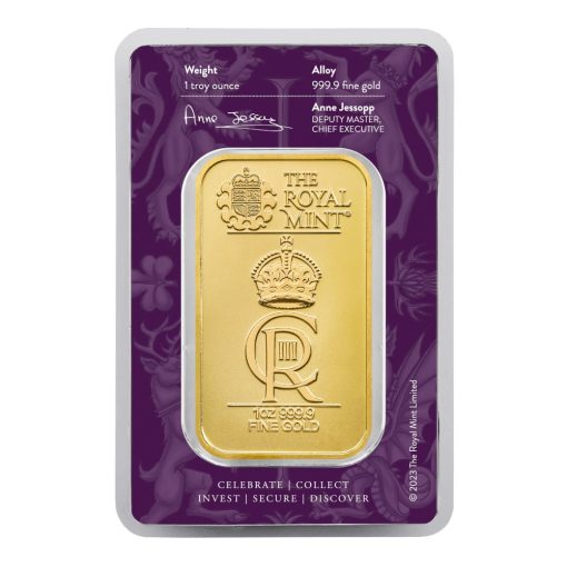 【3 Day Ship】(New) England The Royal Mint Royal Celebration Gold 1 oz Bar - Image 4