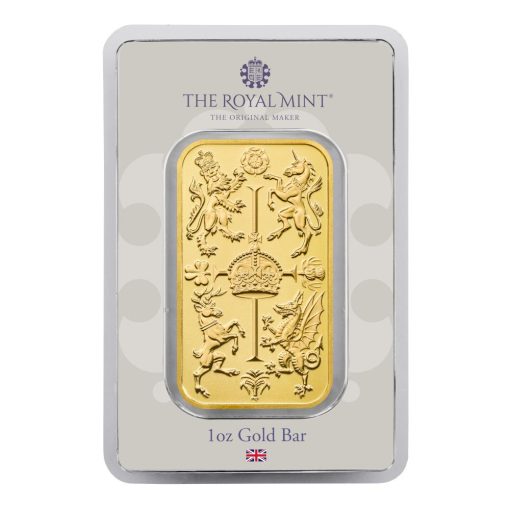 【3 Day Ship】(New) England The Royal Mint Royal Celebration Gold 1 oz Bar - Image 3