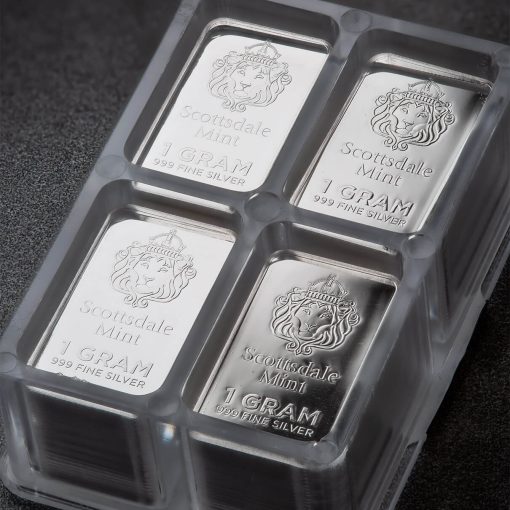 (新品) アメリカ「プレッパー」純銀 1グラム インゴット バー【100枚】 - 画像 (8)