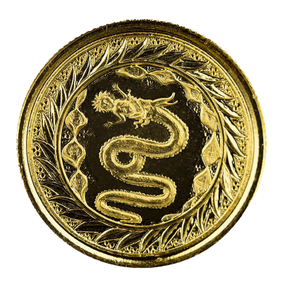 2020年 (新品) サモア「蛇・サーペント」純金 1/5オンス 金貨