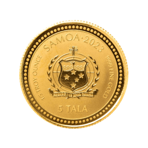 2023 (New) Samoa Jesus The Teacher Gold 1/5 oz Coin - Image 2
