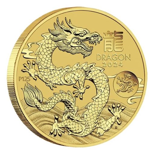 2024年 (新品) オーストラリア「干支 十二支・辰年 龍年」「龍・ドラゴン」純金 1オンス 金貨 - 画像 (3)