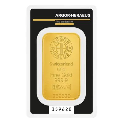 (新品) スイス アルゴー 純金 50グラム バー