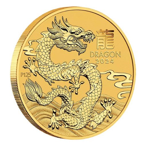 2024 (New) Australia Lunar Dragon Gold 1/4 oz Coin - Image 3