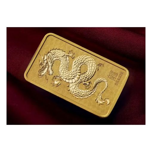 (新品) オーストラリア パース ミント「干支 十 二支・辰年 龍年」純金 1オンス バー - 画像 (6)